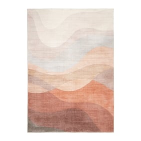 Moderner Teppich - Field Terra Rot - sfeer