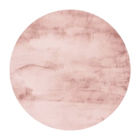 Hochflor Teppich Rund - Comfy Supreme Rosa - sfeer