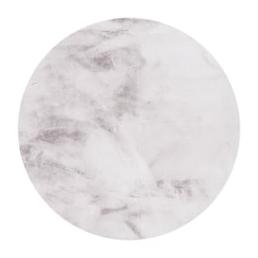 Hochflor Teppich Rund - Comfy Supreme Grau - sfeer
