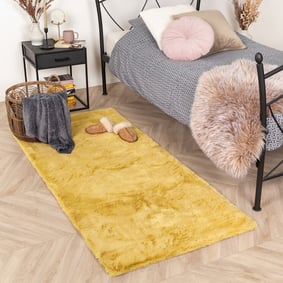 Hochflor Läufer - Comfy Gelb 