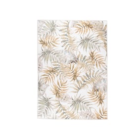 Boho Teppich - Palmier Blätter Naturel - sfeer
