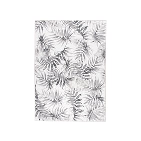 Boho Teppich - Palmier Blätter Grau - sfeer
