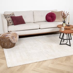 Viskose Teppich - Pearl Creme 
