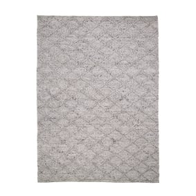 Wollteppich - Knit Grau - sfeer