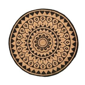 Jute Teppich Rund - Henna Ayda Natur - sfeer