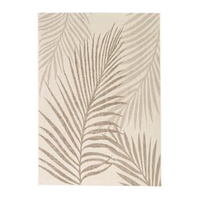 In- & Outdoor Jute Teppich - Nomad Leaves Creme - sfeer