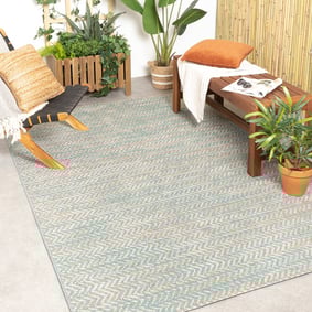 In- & Outdoor Teppich - Playa Aztec Grün 