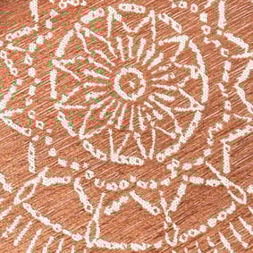 In- & Outdoor Teppich Rund - Porto Aztec Terracotta - product