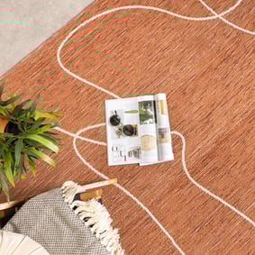 In- & Outdoor Teppich - Porto Lines Terracotta - product