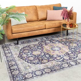 Teppich Vintage - Imagine Medaillon Blau