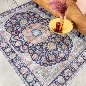 Teppich Vintage - Imagine Medaillon Blau - product