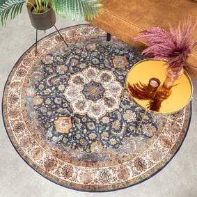 Teppich Vintage Rund - Imagine Medaillon Bunt