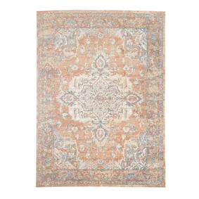 Waschbarer Teppich - Nova Medaillon Terra - sfeer