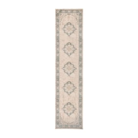 Vintage Läufer - Spring Medaillon Creme Grün - sfeer
