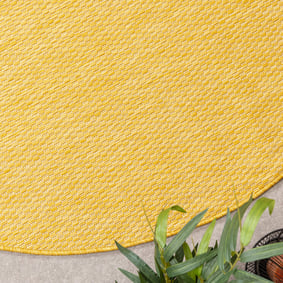 In- & Outdoor Teppich Rund - Costa Ockergelb - product