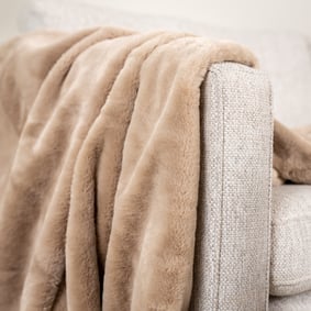 Waschbare Kuscheldecke - Otis Taupe - sfeer