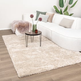 Waschbarer Hochflor Teppich - Tidy Beige