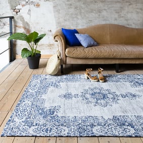 Teppich Vintage - Dreams Dunkelblau