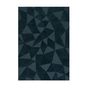 Moderner Teppich - Mozo Shard Petrol Blau - sfeer