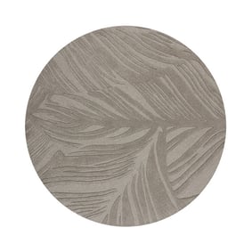 Moderner Teppich Rund - Solacio Leaves Grau - product