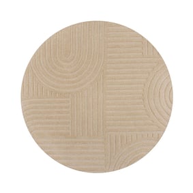 Moderner Teppich Rund - Solacio Zen Beige - product