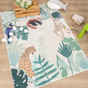 Kinderteppich - Jungle Leopard Bunt