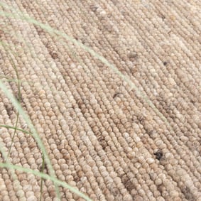 Wollteppich Rund - Feline Taupe Meliert - product