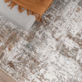 Waschbarer Teppich Abstrakt - Misha Grunge Creme Braun - product