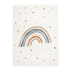 Waschbarer Kinderteppich - Ravi Rainbow Bunt - sfeer