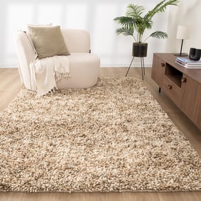 Wollteppich Hochflor - Elin Beige