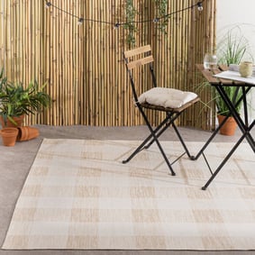 In- & Outdoor Teppich - Ranch Checkerboard Beige