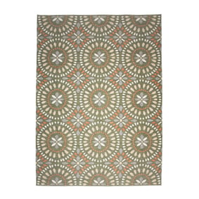 In- & Outdoor Teppich - Ranch Mandala Grün - sfeer