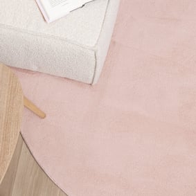 Waschbarer Teppich Rund - Vivid Rosa - product