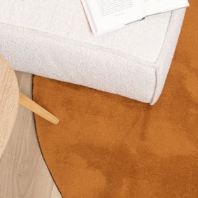 Waschbarer Teppich Rund - Vivid Terrakotta - product