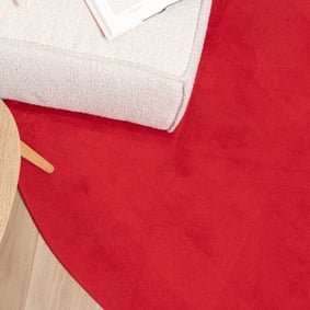 Waschbarer Teppich Rund - Vivid Rot - product