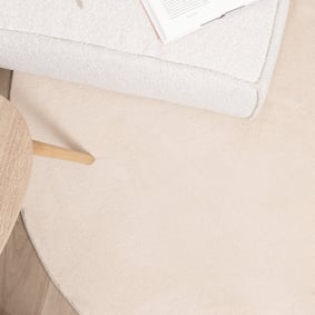 Waschbarer Teppich Rund - Vivid Beige - product