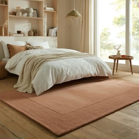 Einfarbiger Teppich - Tuscano Orange