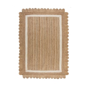 Jute Teppich - Grazo Natur Weiß - sfeer