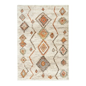 Hochflor Teppich - Blend Aztec Creme Bunt - product