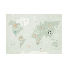 Kinderteppich - Globe Mint - sfeer