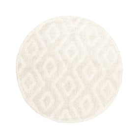 Teppich Skandinavisch Rund - Lova Diamond Creme - product