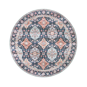 Teppich Vintage Rund - Imagine Oriental Blau - sfeer