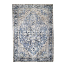 Teppich Vintage - Lugan Taupe Blau - sfeer