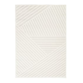 Teppich Modern - Nori Lines Weiß - sfeer