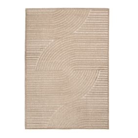Teppich Modern - Nori Curves Taupe - sfeer