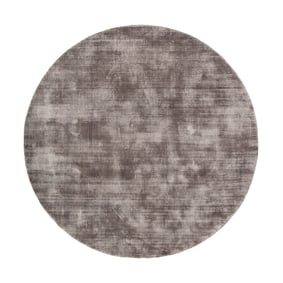 Viskose Teppich Rund - Pearl Grau - sfeer