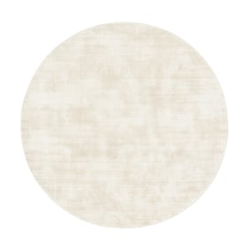 Viskose Teppich Rund - Pearl Creme - sfeer