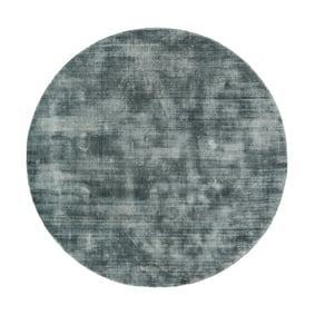 Viskose Teppich Rund - Pearl Türkis - sfeer