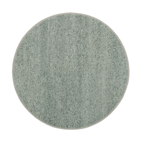 Wollteppich Rund - Twist Grün - sfeer