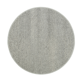 Wollteppich Rund - Twist Grau - sfeer